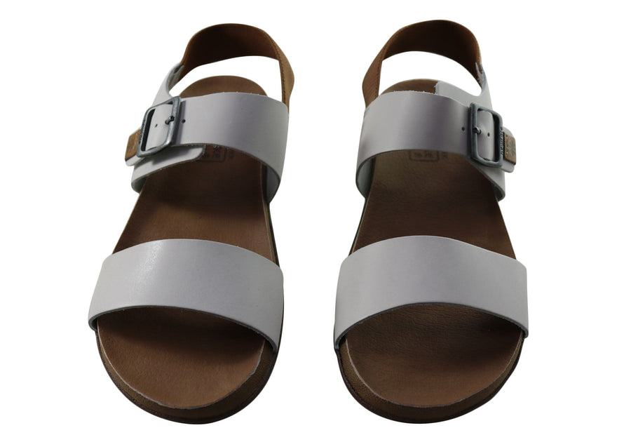 New Face Tasha Womens Comfortable Leather Sandals Made In Brazil