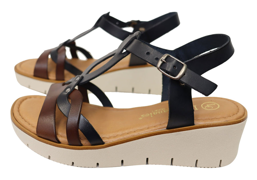 Lola Canales Terese Womens Comfortable Leather Sandals Made In Spain