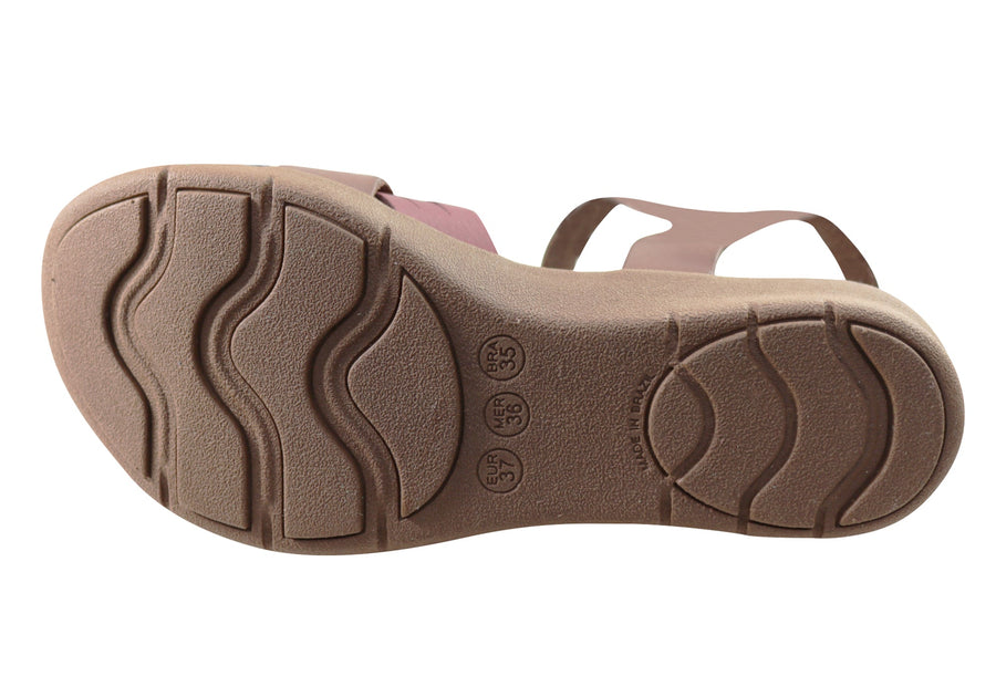 New Face Bellis Womens Comfortable Leather Sandals Made In Brazil