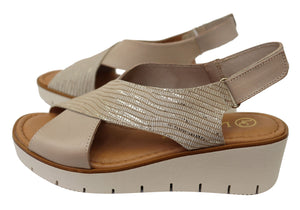 Lola Canales Yvonne Womens Comfortable Leather Sandals Made In Spain