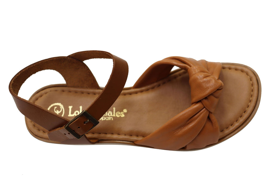 Lola Canales Tina Womens Comfortable Leather Sandals Made In Spain