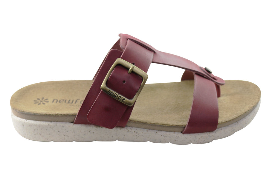 New Face Aloha Womens Comfort Leather Thongs Sandals Made In Brazil