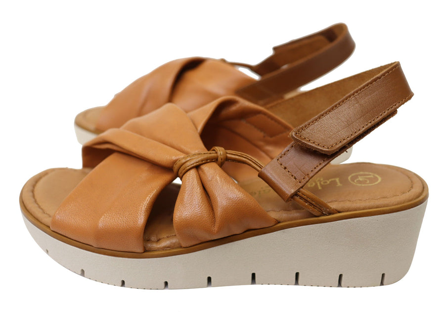 Lola Canales Kara Womens Comfortable Leather Sandals Made In Spain