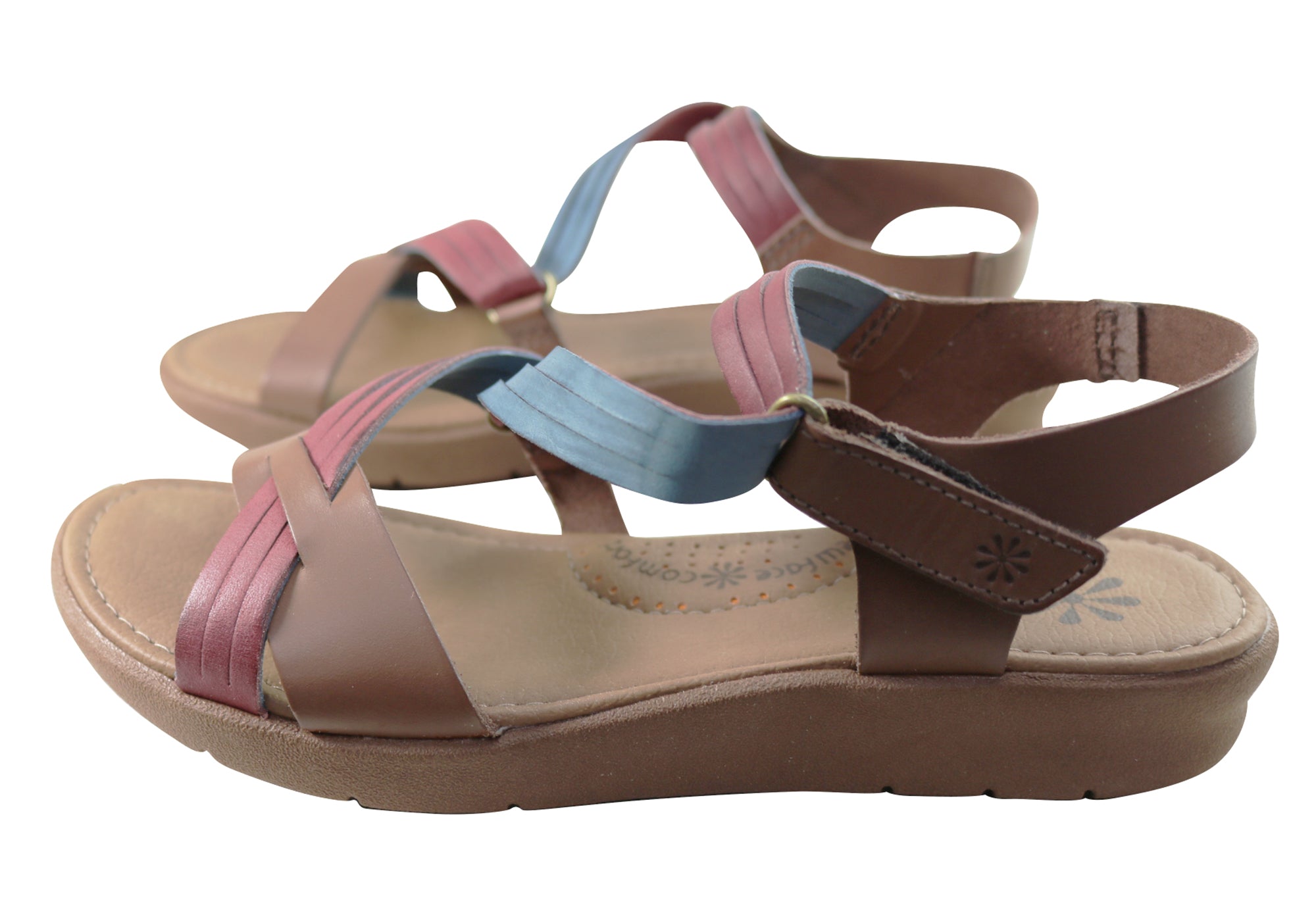 New Face Lottia Womens Comfortable Leather Sandals Made In Brazil