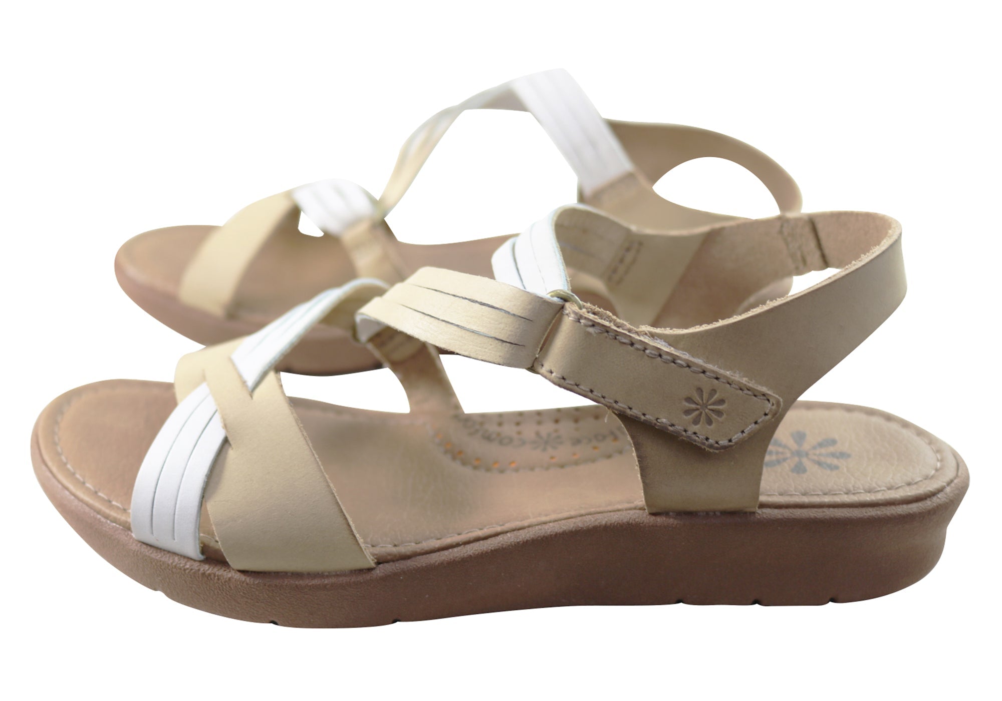 New Face Lottia Womens Comfortable Leather Sandals Made In Brazil