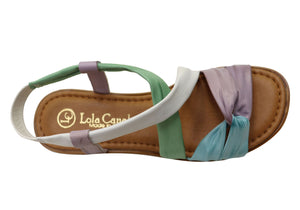 Lola Canales Bella Womens Comfortable Leather Sandals Made In Spain