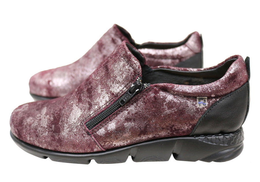 Flex & Go Hiedi Womens Comfortable Leather Shoes Made In Portugal