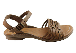 New Face Milena Womens Comfortable Leather Sandals Made In Brazil