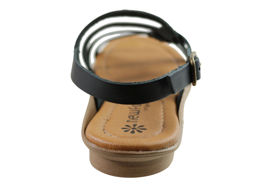 New Face Estella Womens Comfortable Leather Sandals Made In Brazil