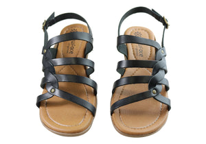 New Face Estella Womens Comfortable Leather Sandals Made In Brazil