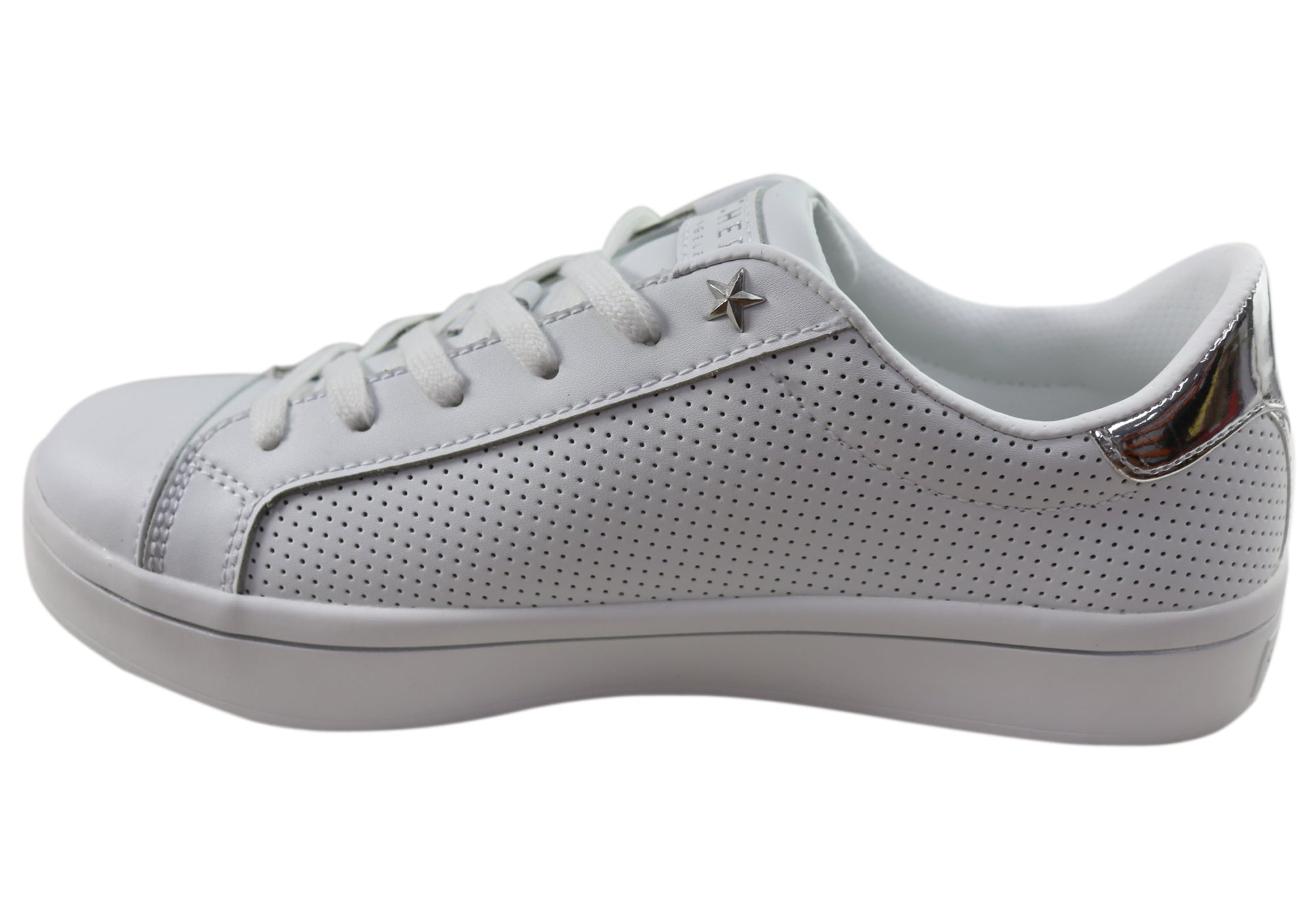 Sketchers white best sale leather shoes