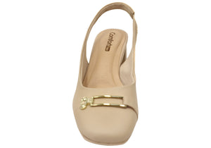 Comfortflex Sadie Womens Leather Comfortable Heels Made In Brazil