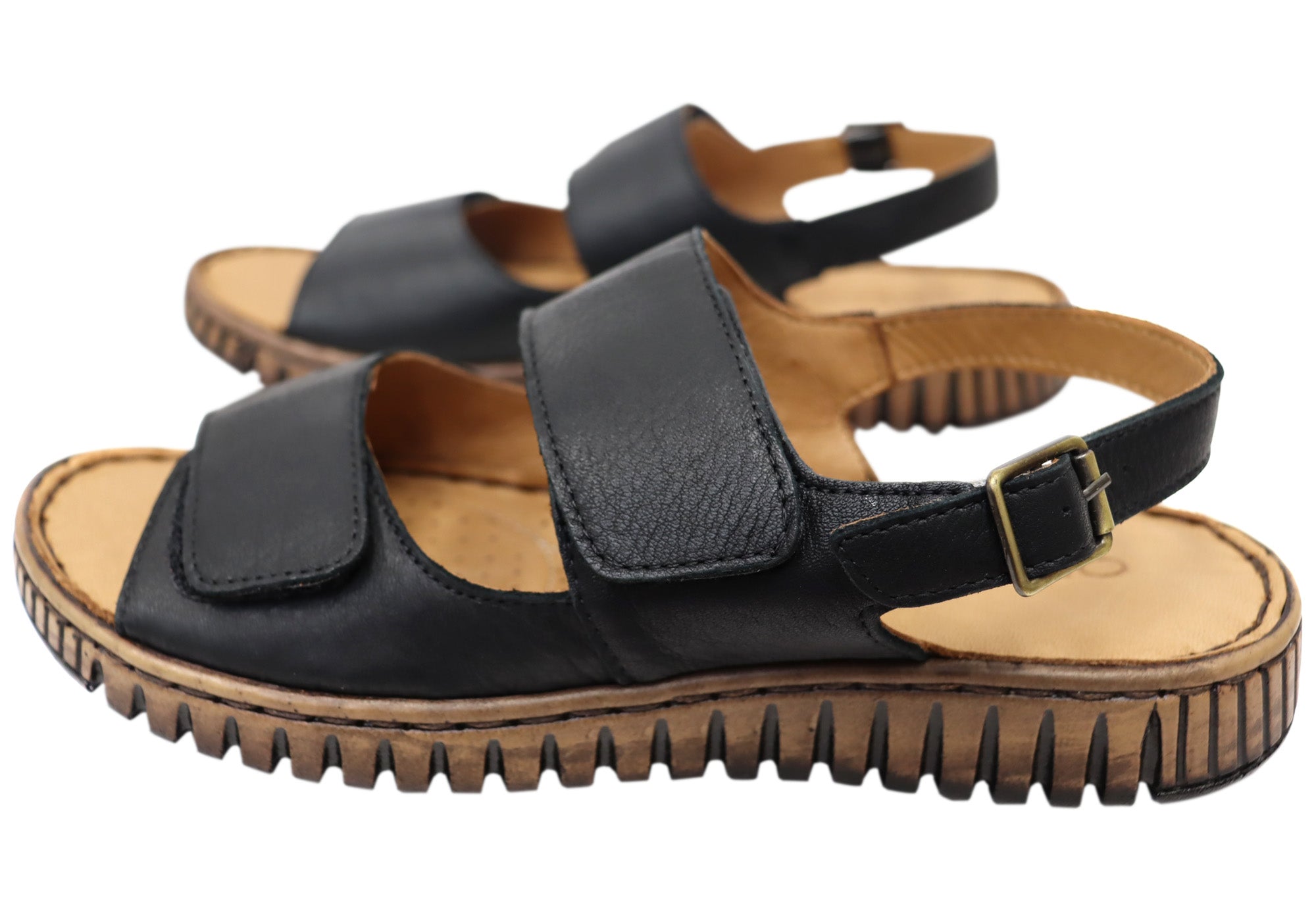 Orizonte Alvie Womens Comfortable European Leather Adjustable Sandals