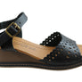 New Face Dorita Womens Leather Wedge Sandals Made In Brazil