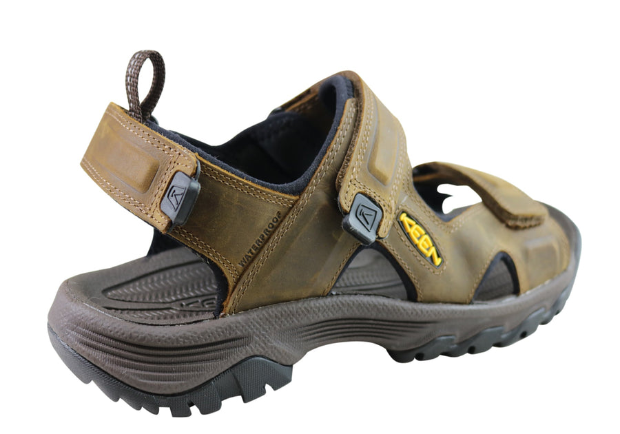 Keen Mens Targhee III Open Toe Adjustable Leather Comfortable Sandals