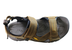 Keen Mens Targhee III Open Toe Adjustable Leather Comfortable Sandals