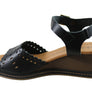 New Face Dorita Womens Leather Wedge Sandals Made In Brazil