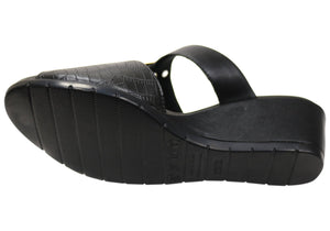 Malu Supercomfort Amosar Womens Comfort Wedge Slides Made In Brazil