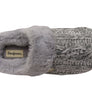 Dearfoams Womens Comfortable Claire Marled Chenille Knit Clog Slippers