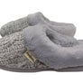 Dearfoams Womens Comfortable Claire Marled Chenille Knit Clog Slippers