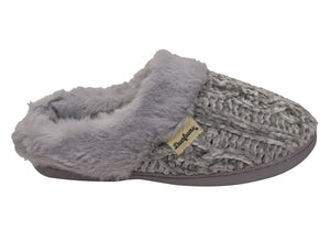 Women's dearfoams chenille knit sale clog slippers