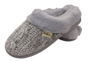 Grey discount dearfoam slippers