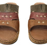 Orizonte Cottage Womens Comfortable European Leather Slides Sandals