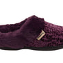 Dearfoams Womens Comfortable Claire Marled Chenille Knit Clog Slippers