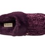 Dearfoams Womens Comfortable Claire Marled Chenille Knit Clog Slippers