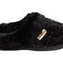 Dearfoams Womens Comfortable Claire Marled Chenille Knit Clog Slippers