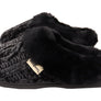 Dearfoams Womens Comfortable Claire Marled Chenille Knit Clog Slippers