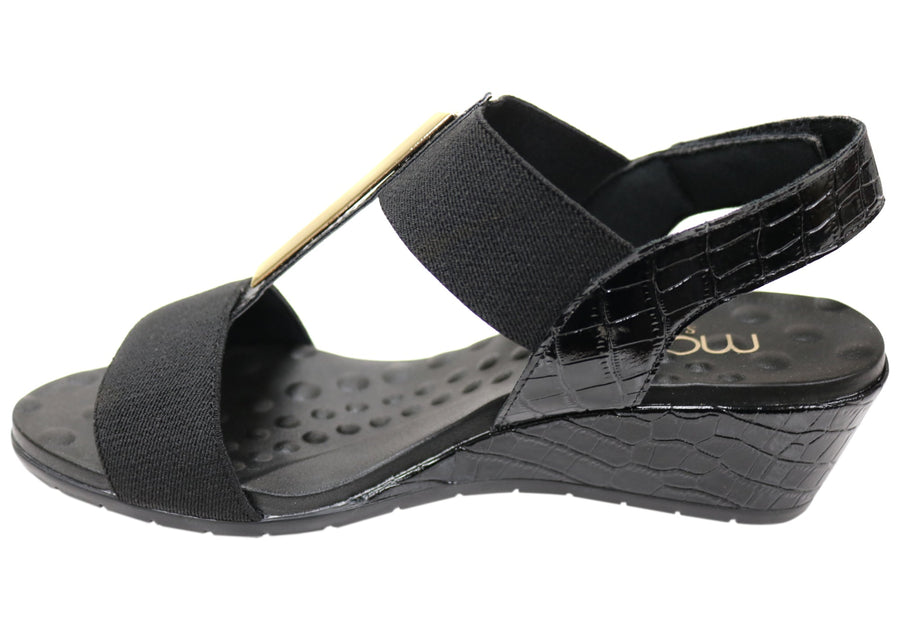 Malu Supercomfort Bonita Womens Comfort Wedge Sandals Made In Brazil