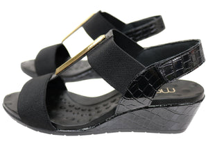 Malu Supercomfort Bonita Womens Comfort Wedge Sandals Made In Brazil