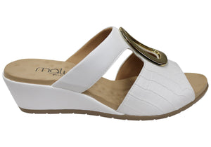 Malu Supercomfort Amosar Womens Comfort Wedge Slides Made In Brazil