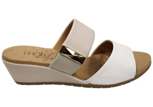 Malu Supercomfort Renay Womens Comfort Wedge Slides Made In Brazil