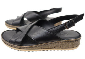 Orizonte Darita Womens Comfortable European Leather Sandals