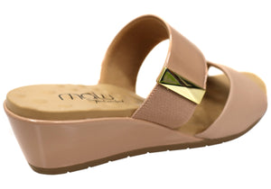 Malu Supercomfort Renay Womens Comfort Wedge Slides Made In Brazil