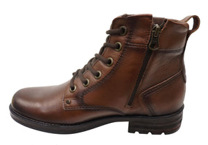 Pegada Brazen Mens Comfortable Leather Boots Made In Brazil