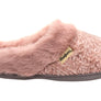 Dearfoams Womens Comfortable Claire Marled Chenille Knit Clog Slippers