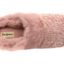 Dearfoams Womens Comfortable Claire Marled Chenille Knit Clog Slippers