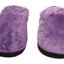 Dearfoams Womens Darcy Microfiber Velour Clog Wide Width Slippers