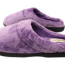 Dearfoams Womens Darcy Microfiber Velour Clog Wide Width Slippers