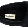 Dearfoams Womens Darcy Microfiber Velour Clog Wide Width Slippers