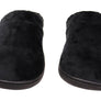 Dearfoams Womens Darcy Microfiber Velour Clog Wide Width Slippers