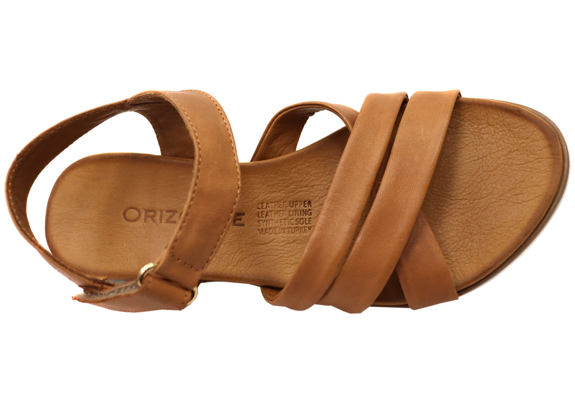 Orizonte Sangria Womens Comfortable European Leather Sandals