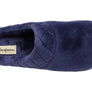 Dearfoams Womens Darcy Microfiber Velour Clog Wide Width Slippers