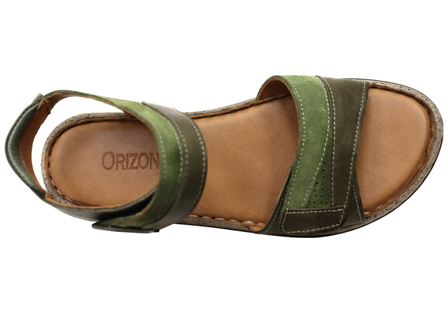 Orizonte Easy Womens Adjustable Comfortable European Leather Sandals
