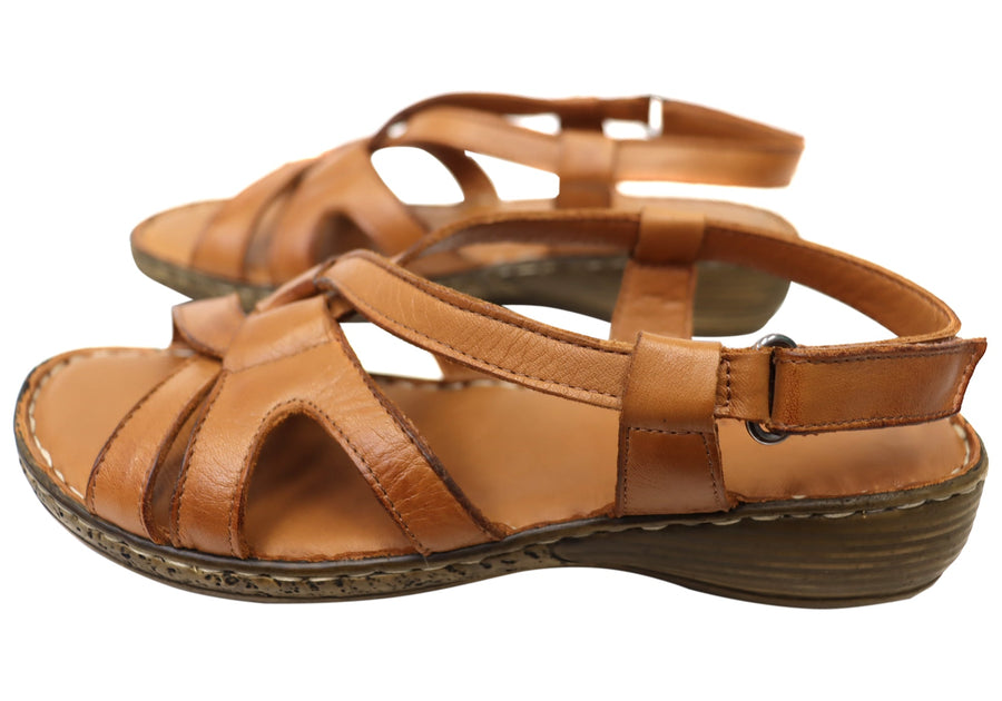 Orizonte Glory Womens Comfortable European Leather Sandals