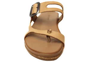 Orizonte Balmaine Womens Comfortable European Leather Thongs Sandals