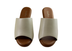 Usaflex Latona Womens Comfort Leather Slides Sandals Made In Brazil